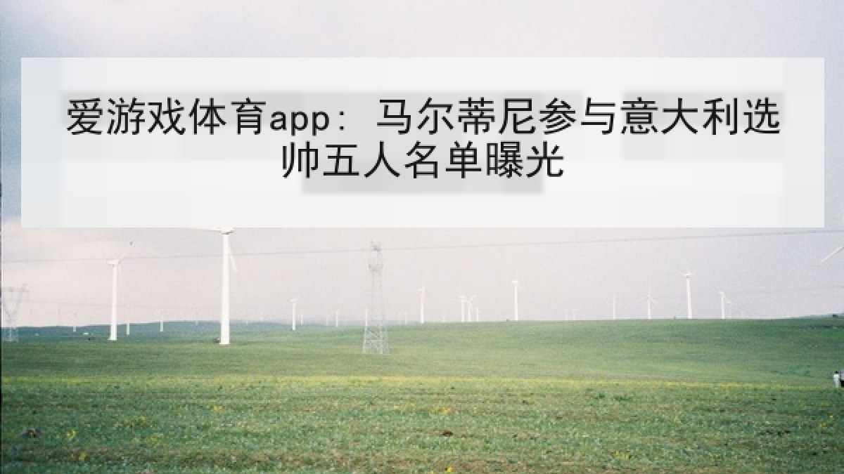 爱游戏体育app: 马尔蒂尼参与意大利选帅五人名单曝光 爱游戏体育app: 马尔蒂尼参与意大利选帅五人名单曝光
